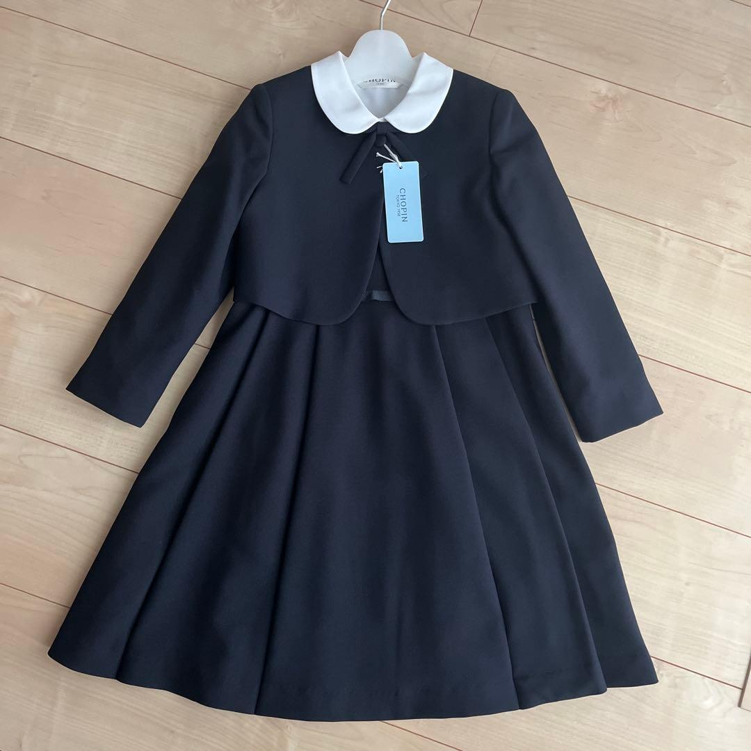 お受験　女の子　120 ワンピース　模試　ジャンパースカート　面接　ボレロ