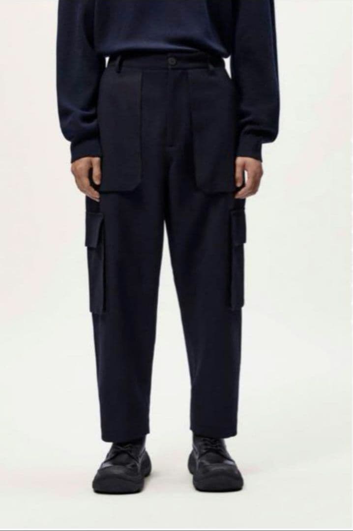 ZARA ✕ STUDIO NICHOLSON スーツカーゴパンツ ネイビー