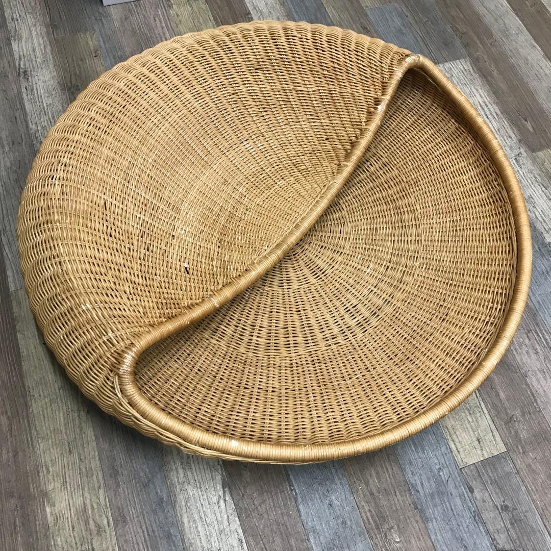 展示品 IDEE イデー POD ラタン 座椅子 あぐら