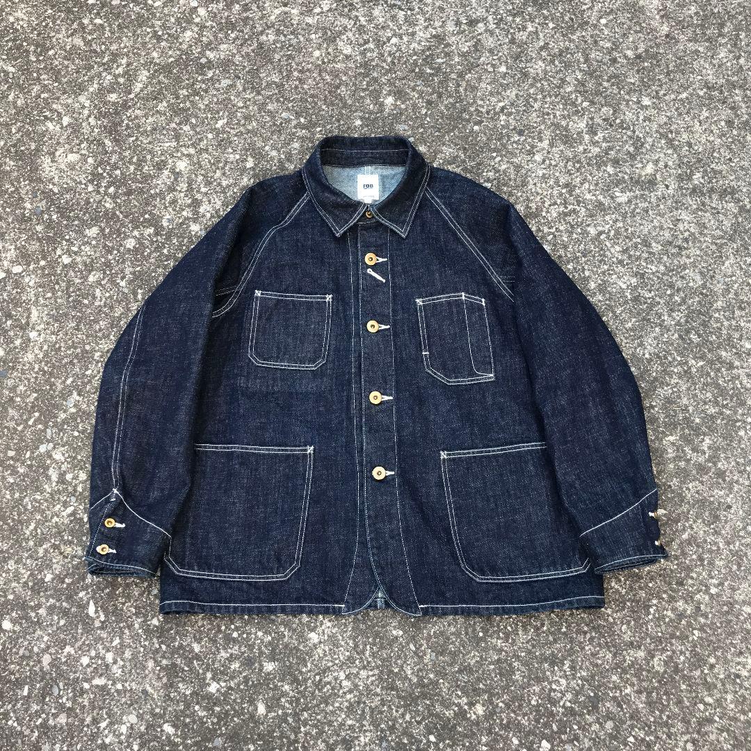 FOB ファクトリー ヘンプ デニム ラグラン スリーブ カバーオール