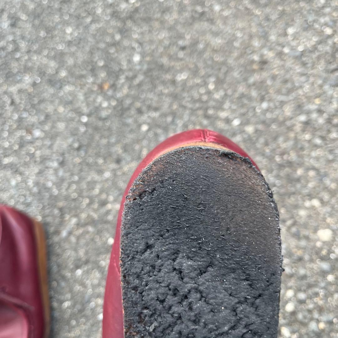 靴 clarks wallabee leather burgundy 26.5