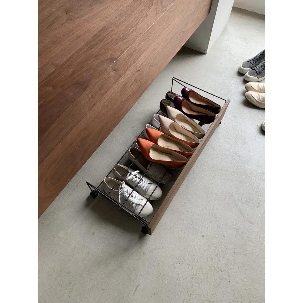 L-41508 シューズボックス下ワゴンシューズ 幅60