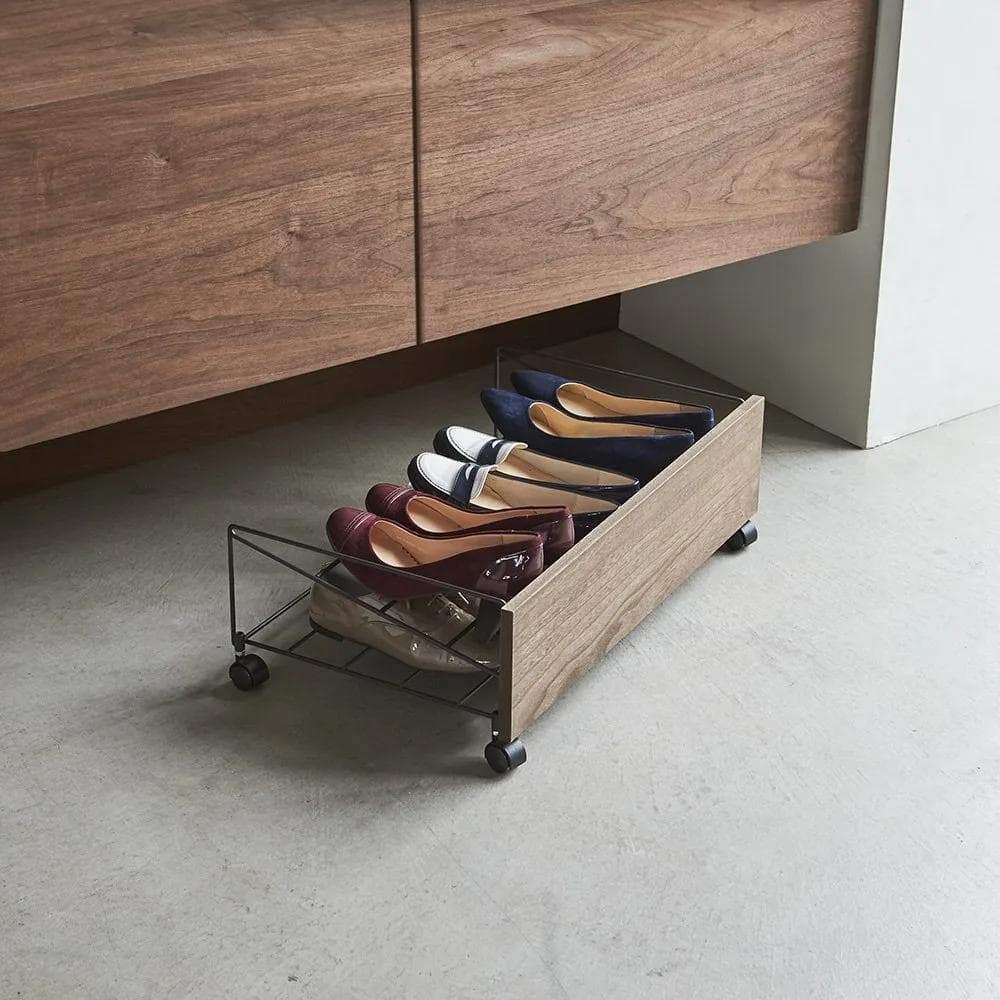 L-41508 シューズボックス下ワゴンシューズ 幅60