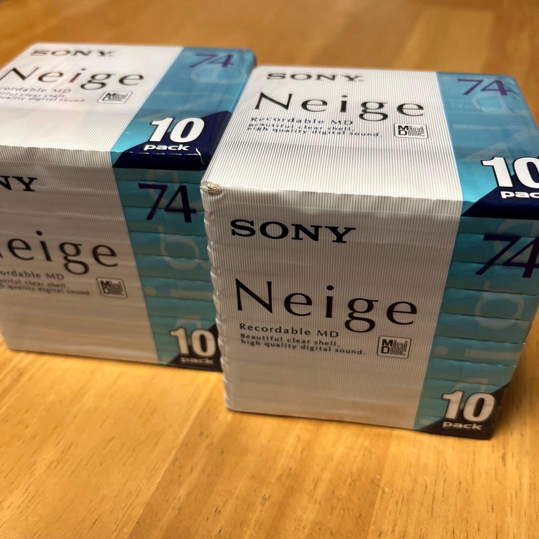 【SONY】新品未開封【MD】録音用ミニディスク　74分 10枚入 2セット