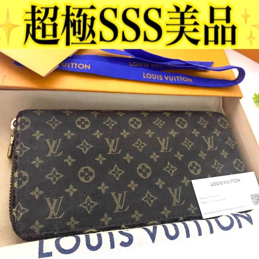 ルイ ヴィトン◎ジッピーウォレット モノグラム ミニラン ラウンドファスナー 茶