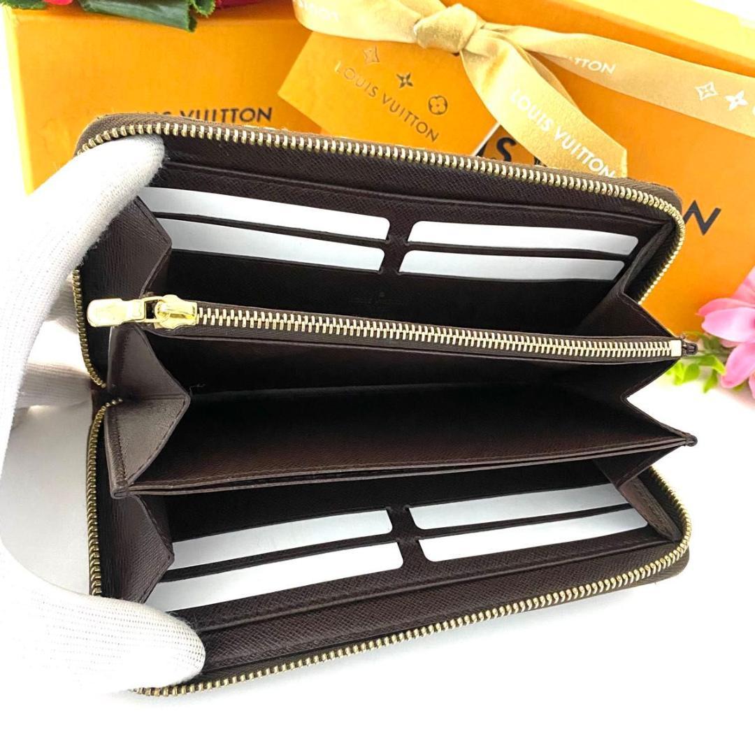 ルイ ヴィトン◎ジッピーウォレット モノグラム ミニラン ラウンドファスナー 茶