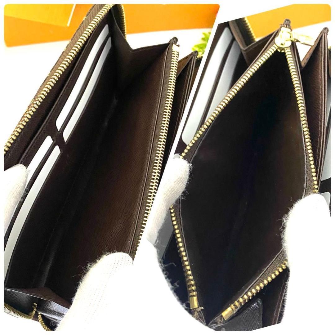 ルイ ヴィトン◎ジッピーウォレット モノグラム ミニラン ラウンドファスナー 茶