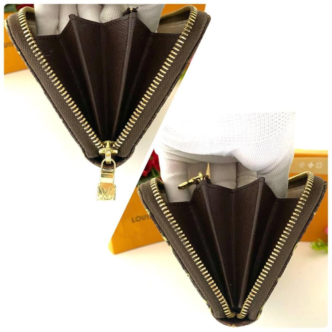 ルイ ヴィトン◎ジッピーウォレット モノグラム ミニラン ラウンドファスナー 茶
