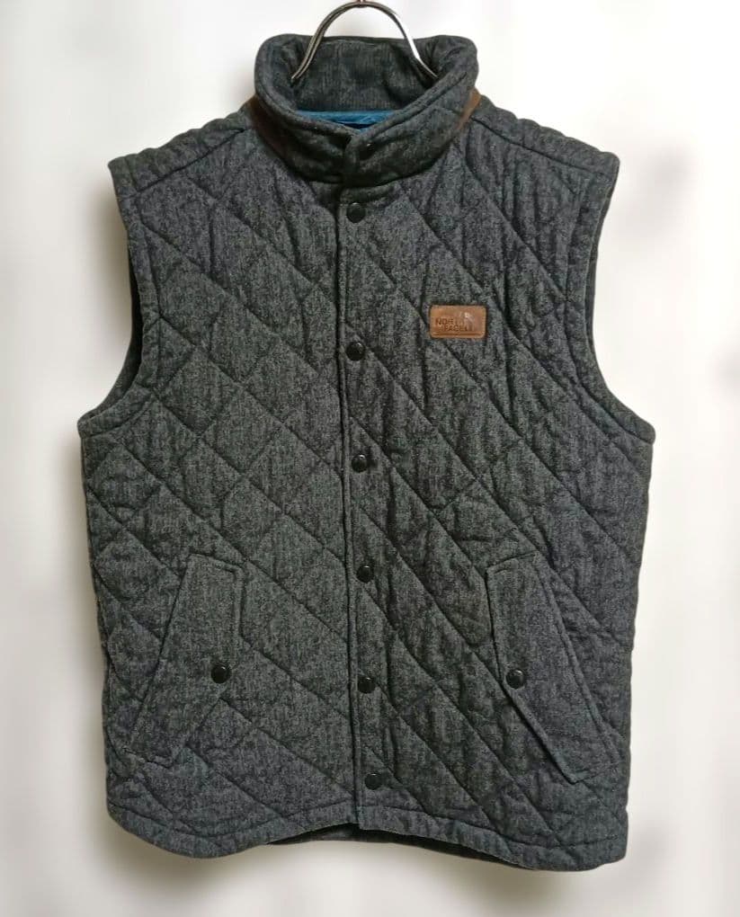 ノースフェイス　ホワイトレーベル　ダウンベスト　メンズMサイズ グレー