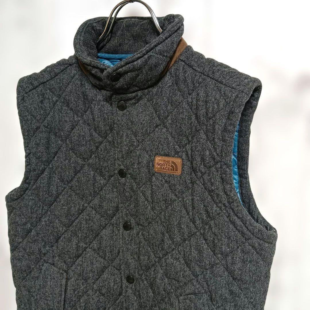 ノースフェイス　ホワイトレーベル　ダウンベスト　メンズMサイズ グレー