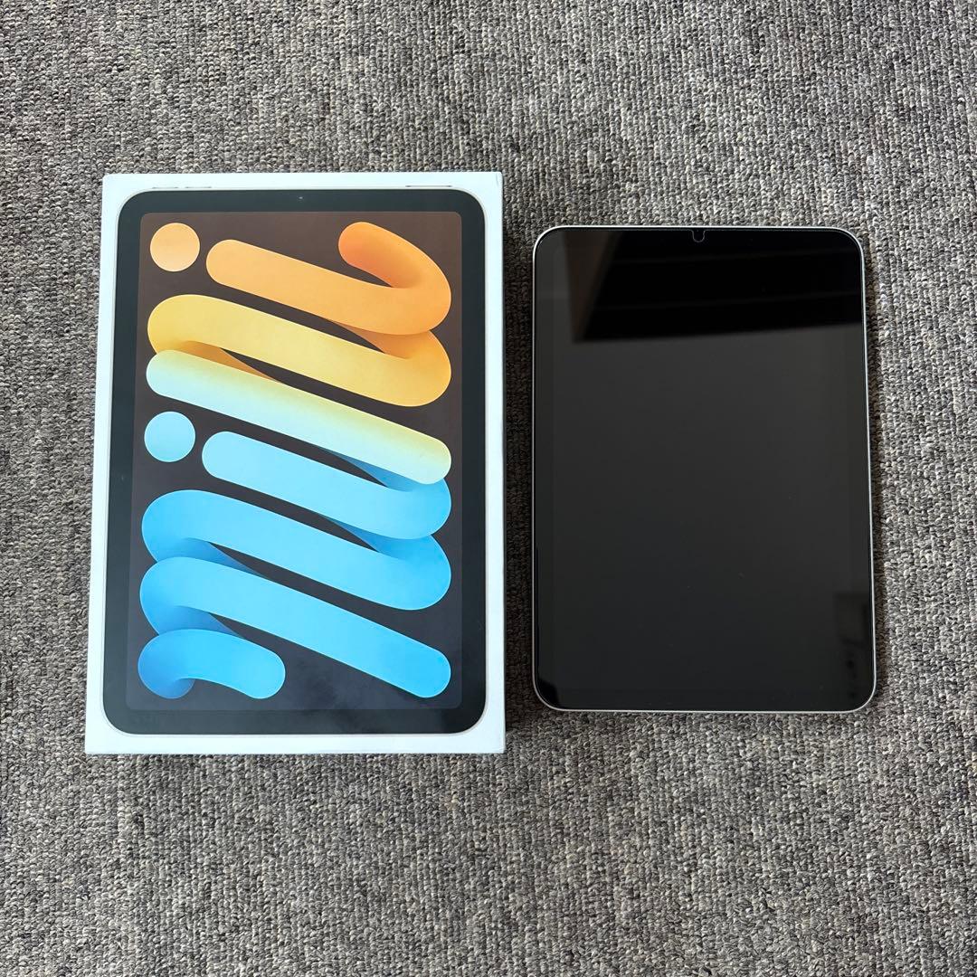 超美品　iPad mini 第6世代 64GB、バッテリ容量100%、キズなし