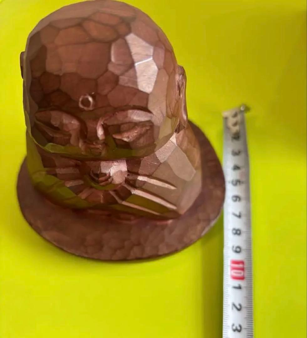 木彫　瀧川千春　『お地蔵さん』　約10センチ 木箱付き