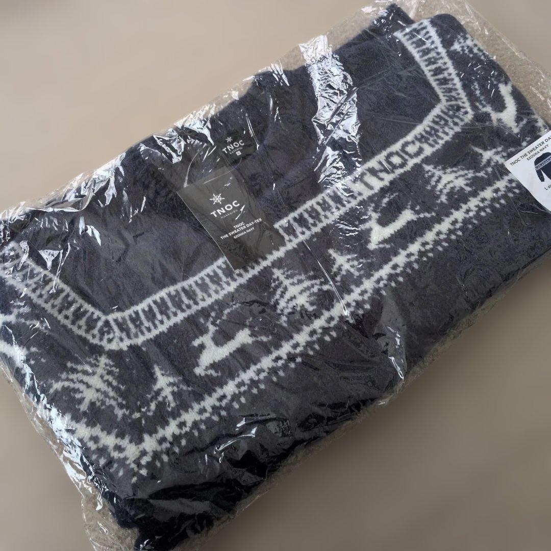 トップス TNOC THE SWEATER DAY-TEX Ezosika Navy L