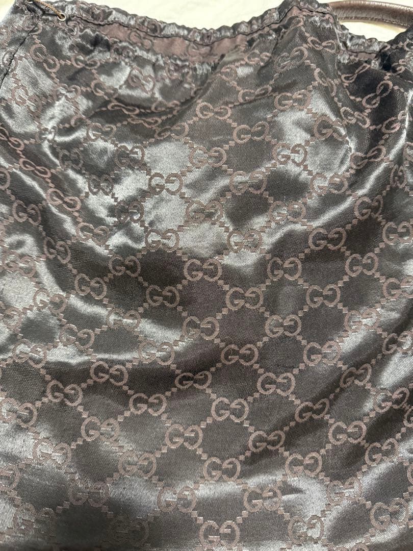 GG柄 ハンドバッグ ベージュ キャンバス