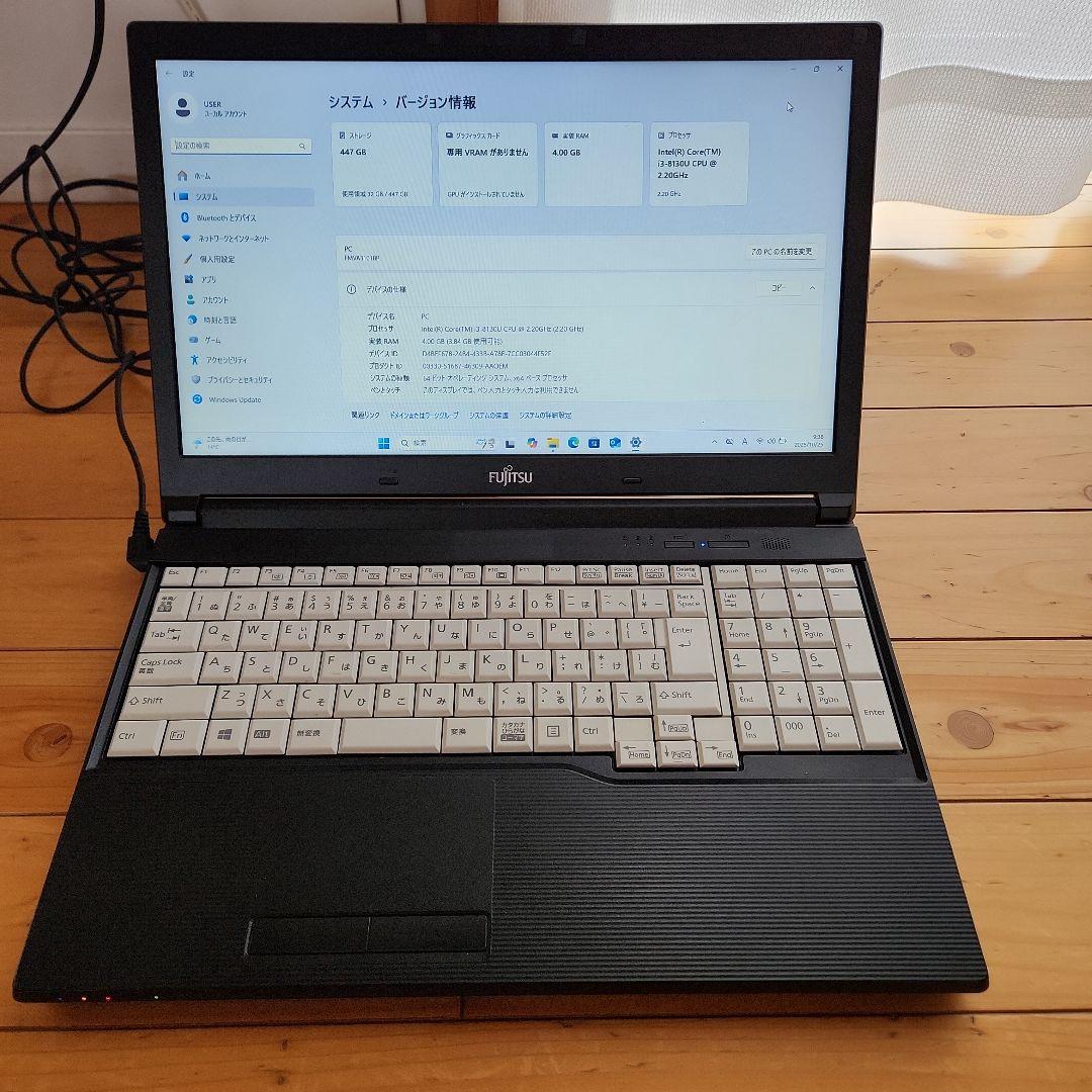 富士通 LIFEBOOK A748/TX Windows11Pro 新品SSD