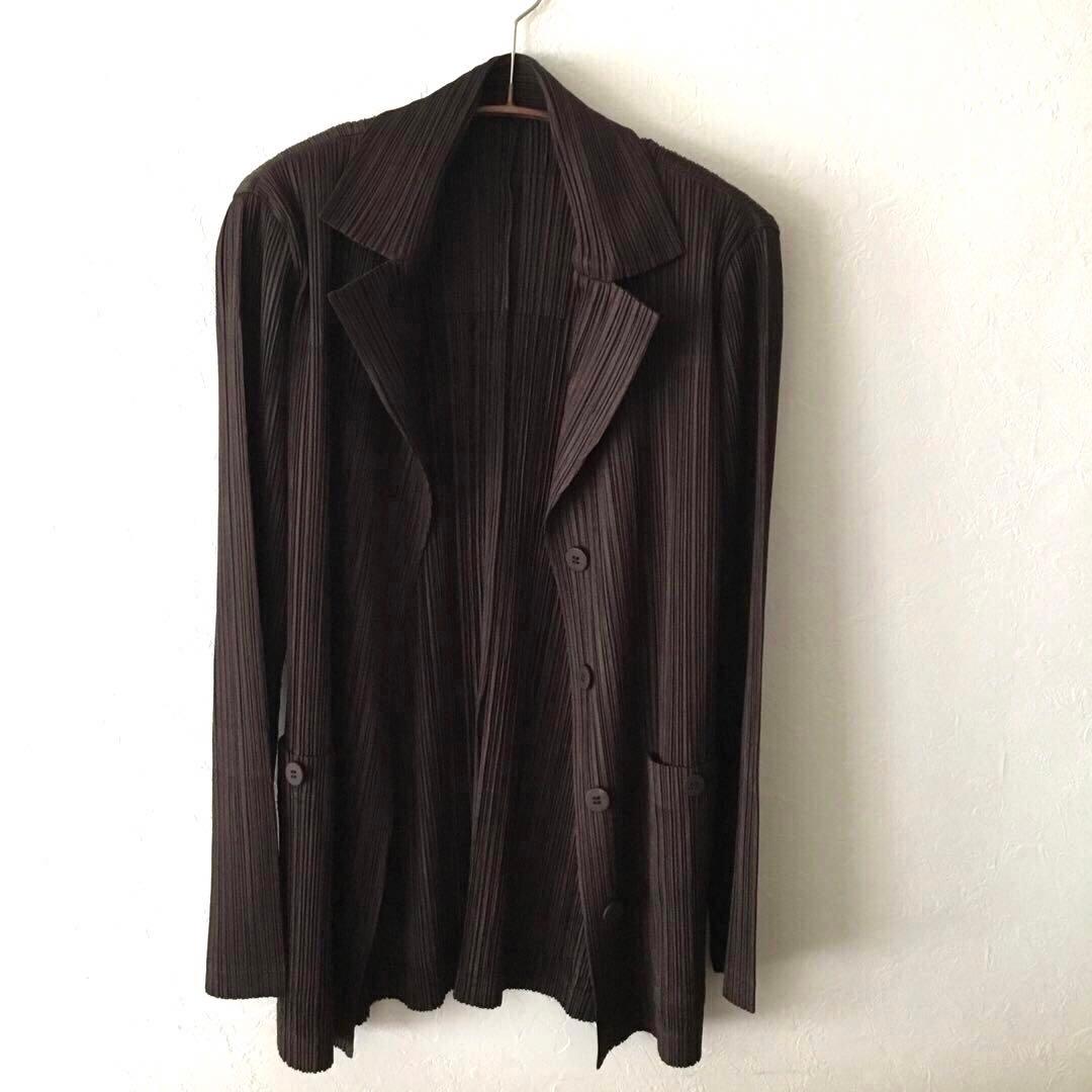 PLEATS PLEASE プリーツプリーズ　ジャケット　ダークブラウン