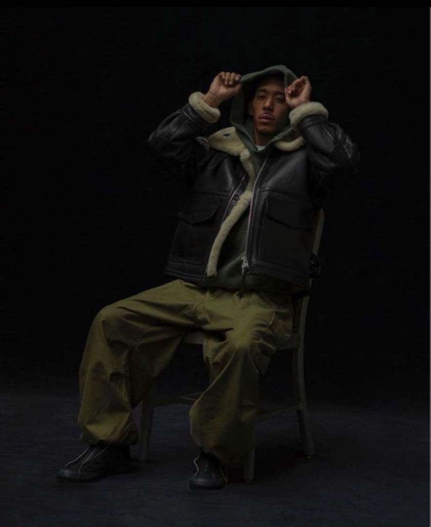 NEIGHBORHOOD WIDE CARGO PT. CO オリーブ Lサイズ