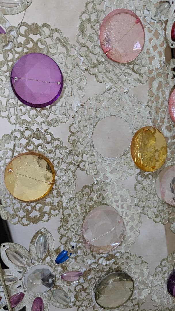 【傷あり】カラフル花柄パーテーション