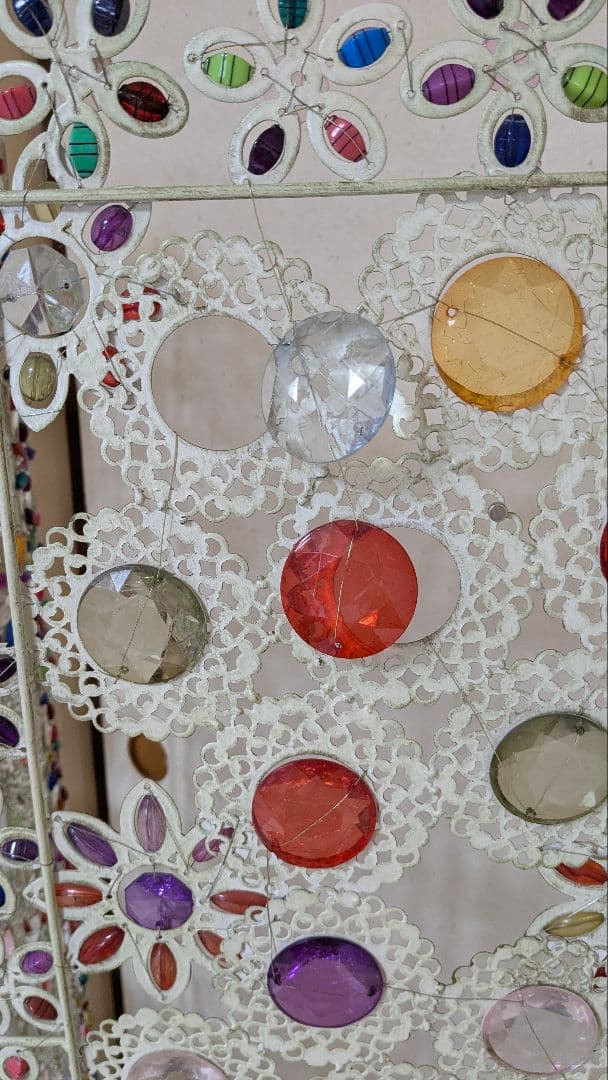 【傷あり】カラフル花柄パーテーション