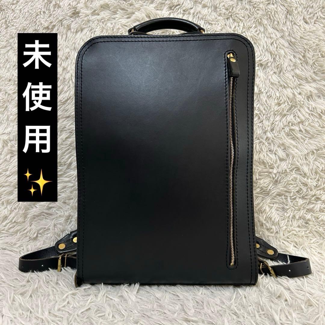 未使用✨HERZ ヘルツ ブリックリュック ビジネスリュック ブラック　R-25