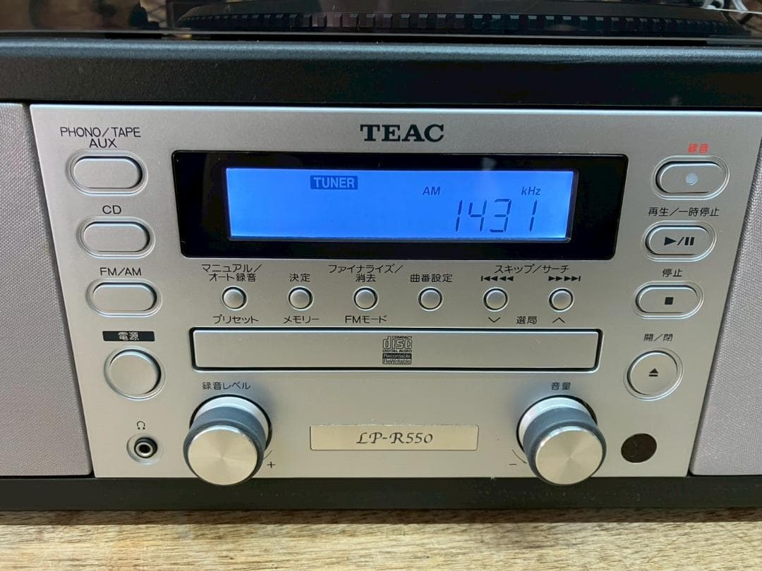 未使用★TEAC★CD★カセット★LP-R550★マルチプレーヤー★リモコン付き