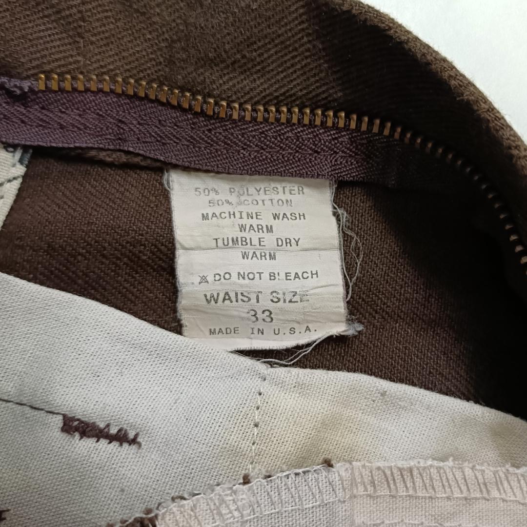 希少 USA製 BEN DAVIS フリスコ パンツ W33 ブラウン