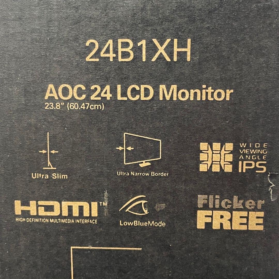 637 美品 AOC 24 LCD モニター 24B1XH 23.8 ブラック