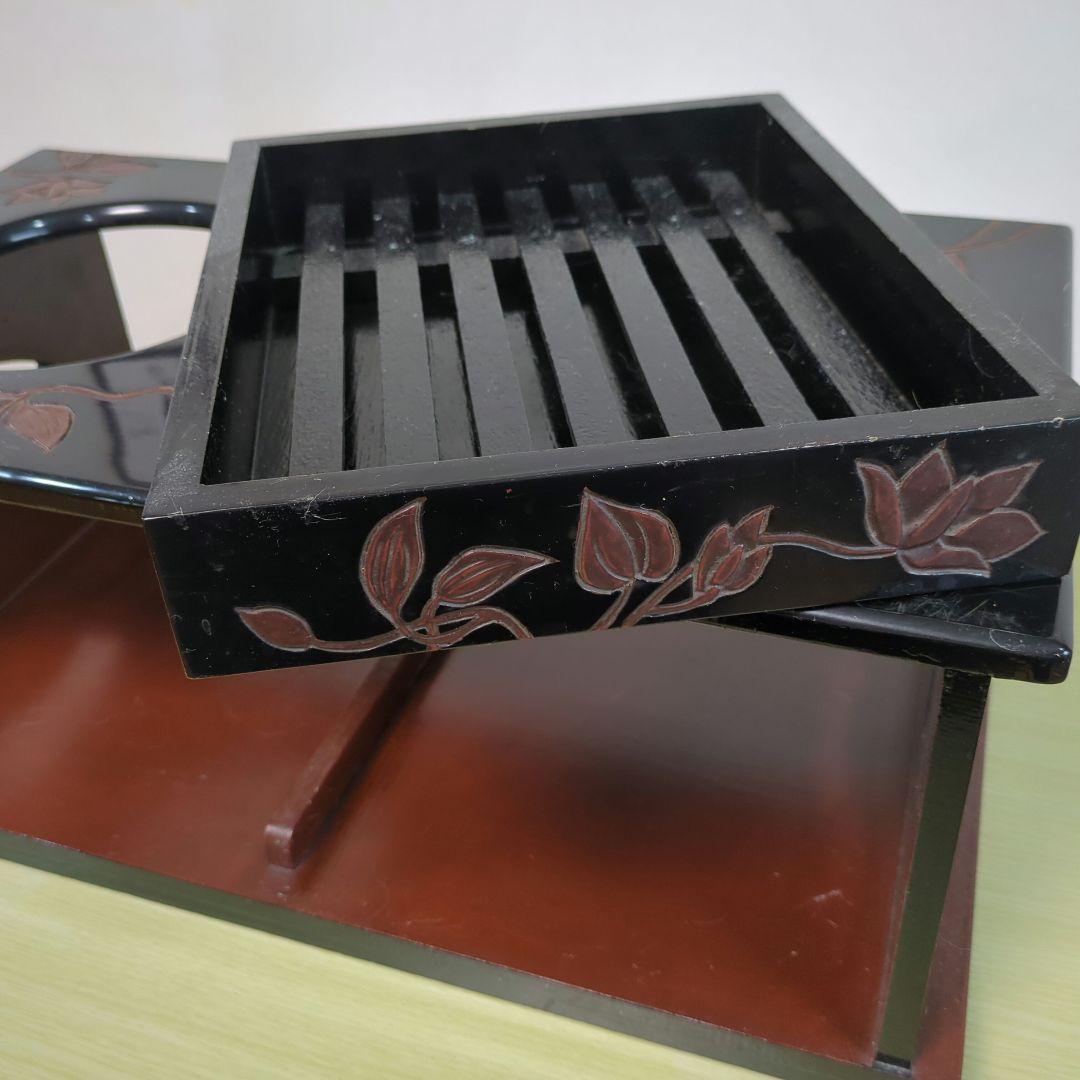 NSです 鎌倉彫ポットワゴン