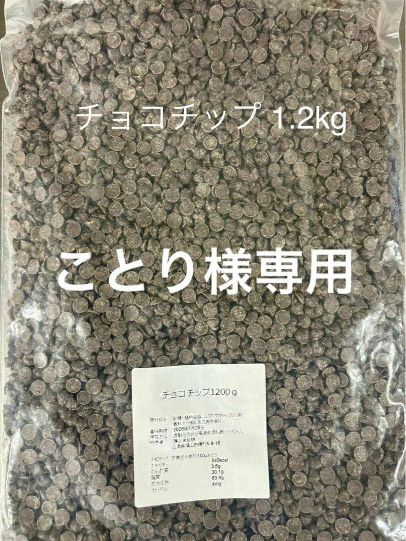 チョコチップ 1.2kg×10袋