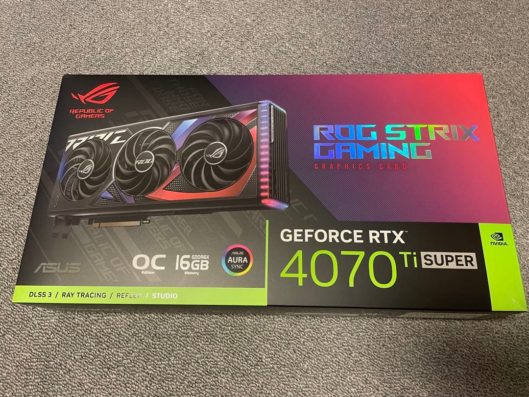 グラフィックボード・グラボ・ビデオカード ROG Strix RTX 4070 Ti Super OC 16GB
