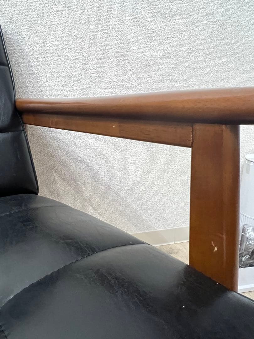 カリモク60 kチェア 2シーター　ブラック