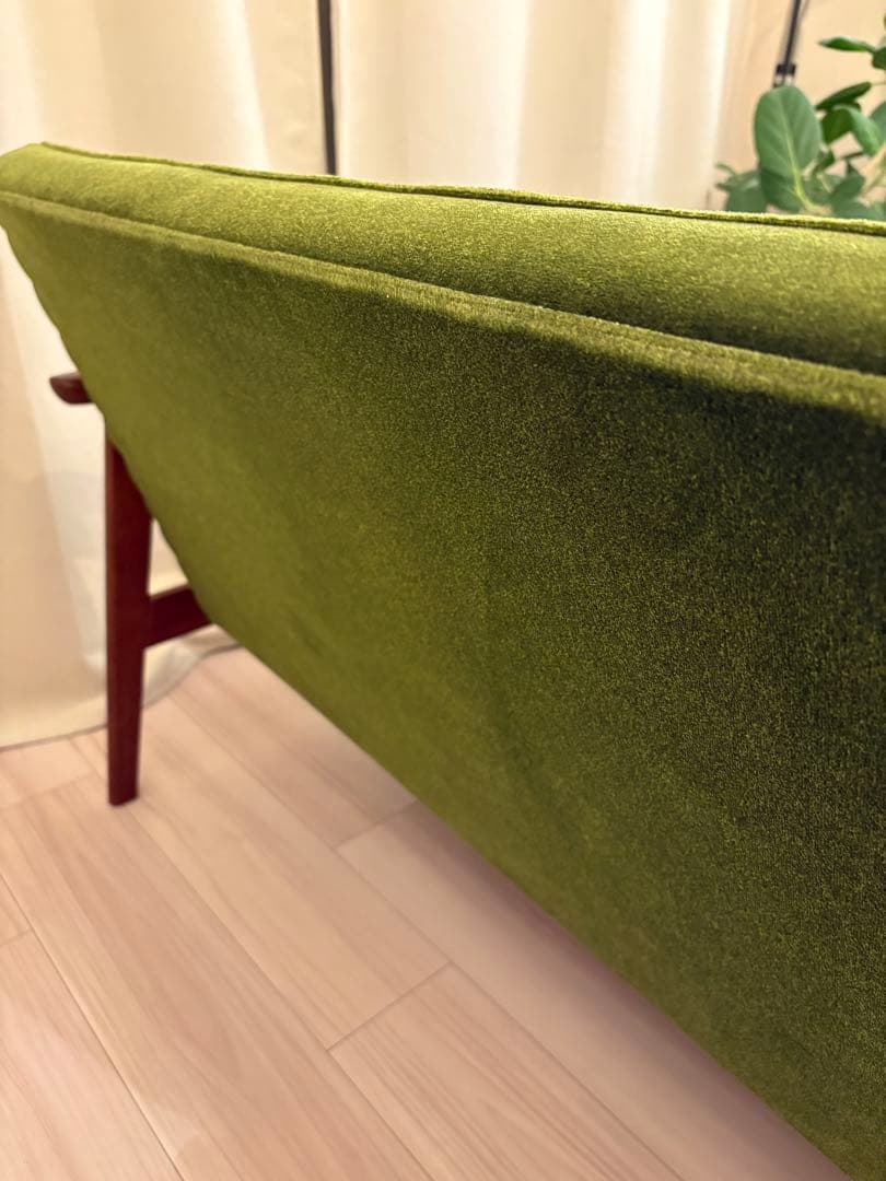 カリモク60 Kチェア 2シーター モケットグリーン