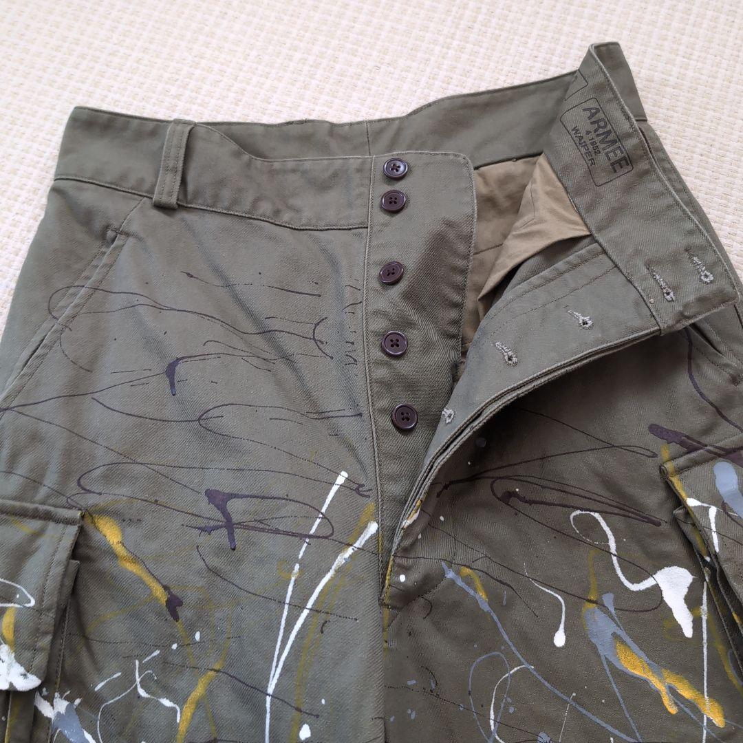 Veritecoeur カーゴパンツ ペイント