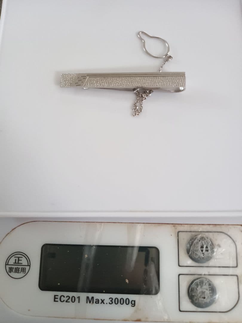 【14金ホワイトゴールド】 ネクタイピン