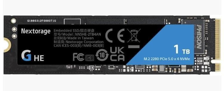 新品 Nextorage 1TB M.2 SSD NSMSE-ZTBAN