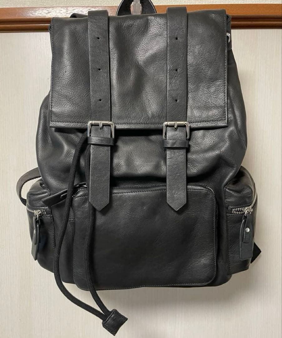 ZARA MAN オールレザーリュックバック