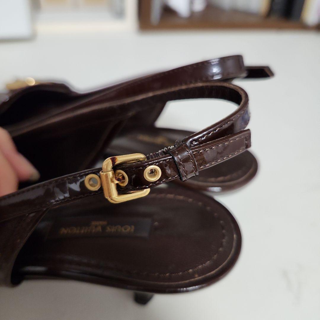 ルイヴィトン　モノグラム　レディース　ストラップパンプス　サンダル