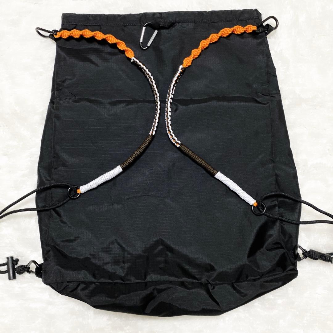 完売品 美品 ocosic オコジック 編み紐 4way ナップサック オレンジ