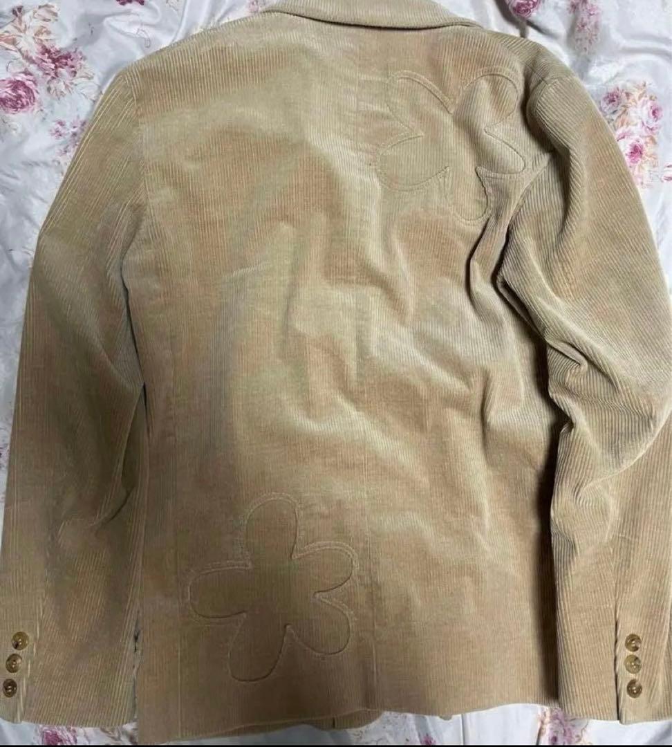 ぴ*ぴ様 01aw UNDERCOVER花柄コーデュロイテーラードジャケット　宝