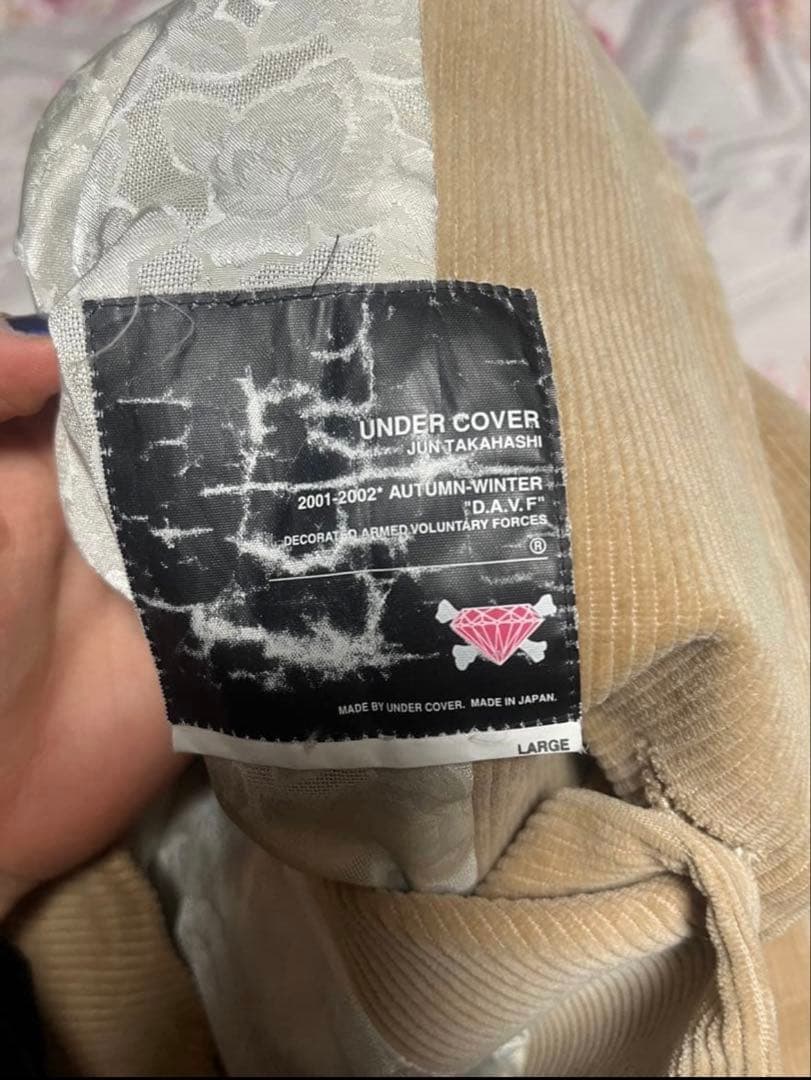 ぴ*ぴ様 01aw UNDERCOVER花柄コーデュロイテーラードジャケット　宝