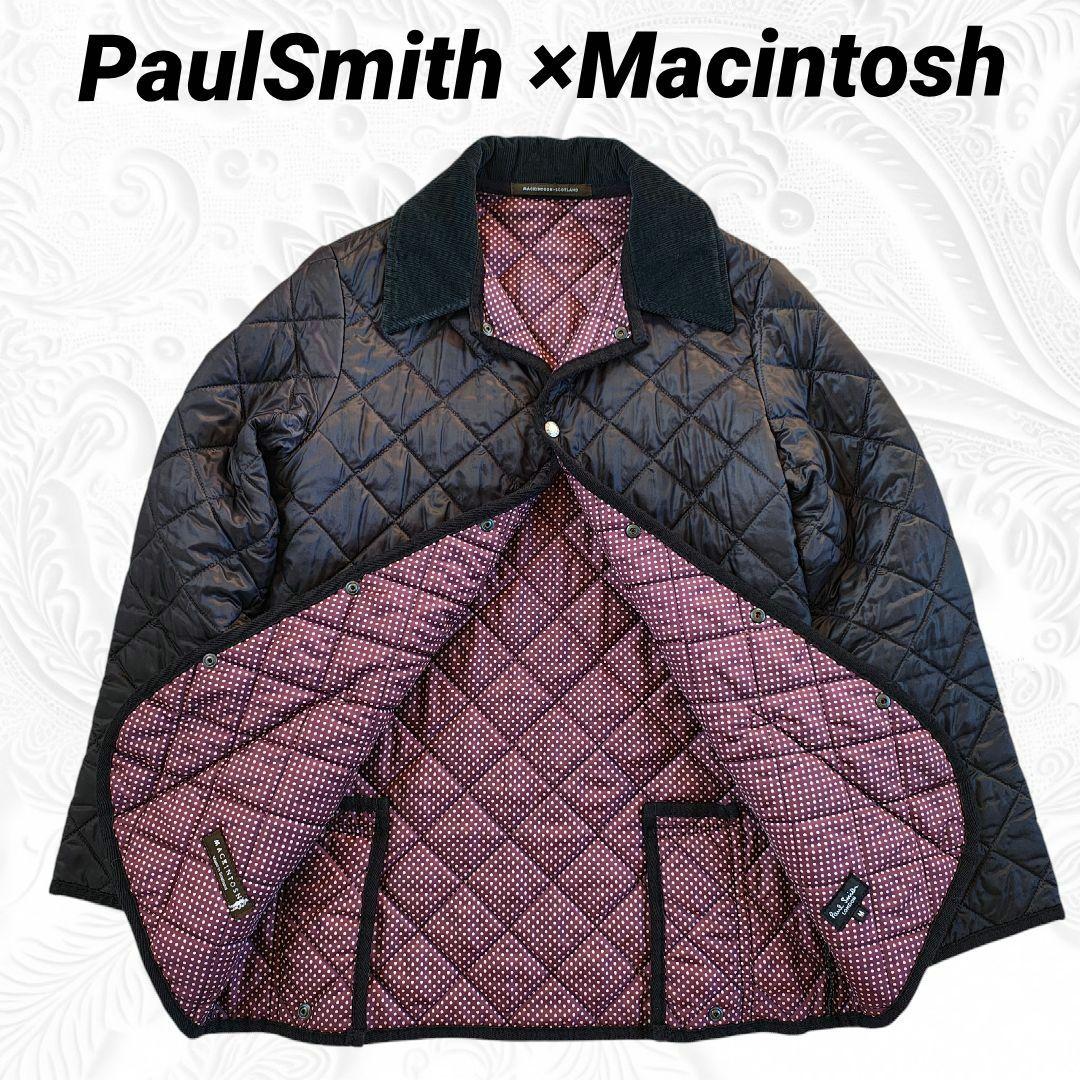 【美品】PaulSmith ×Macintoshキルティングジャケット英国ドット