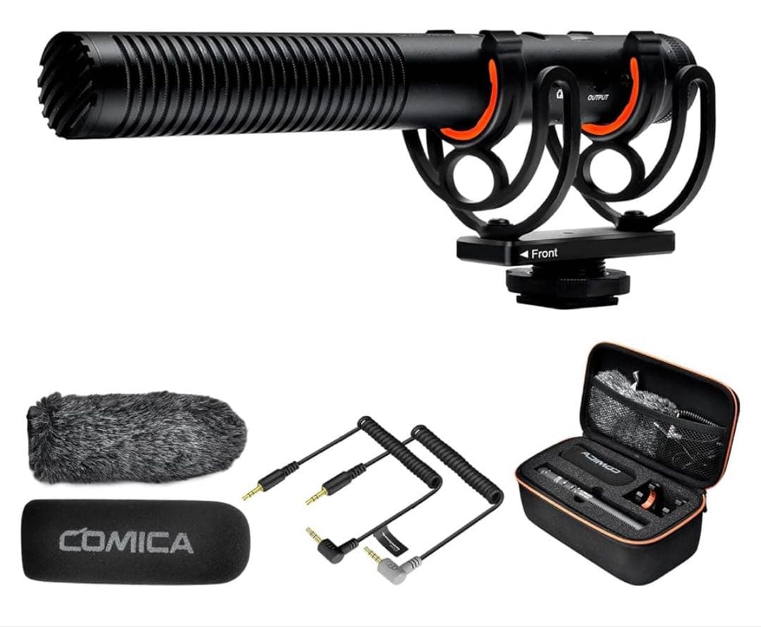 一眼レフカメラ・iPHONE用ショットガンマイク