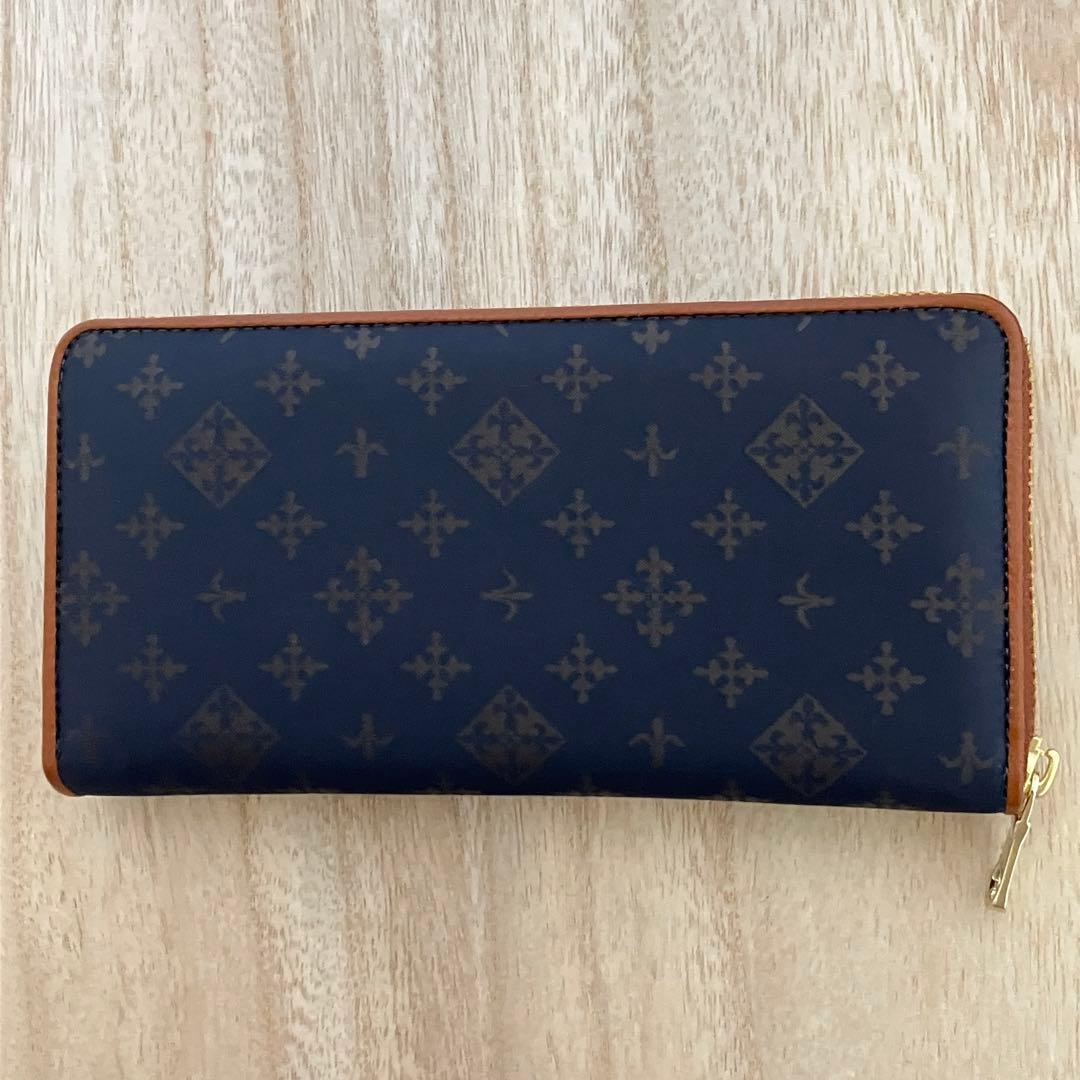 【新品未使用】ラシット 多機能 長財布 定価25,300円 モノグラム ネイビー