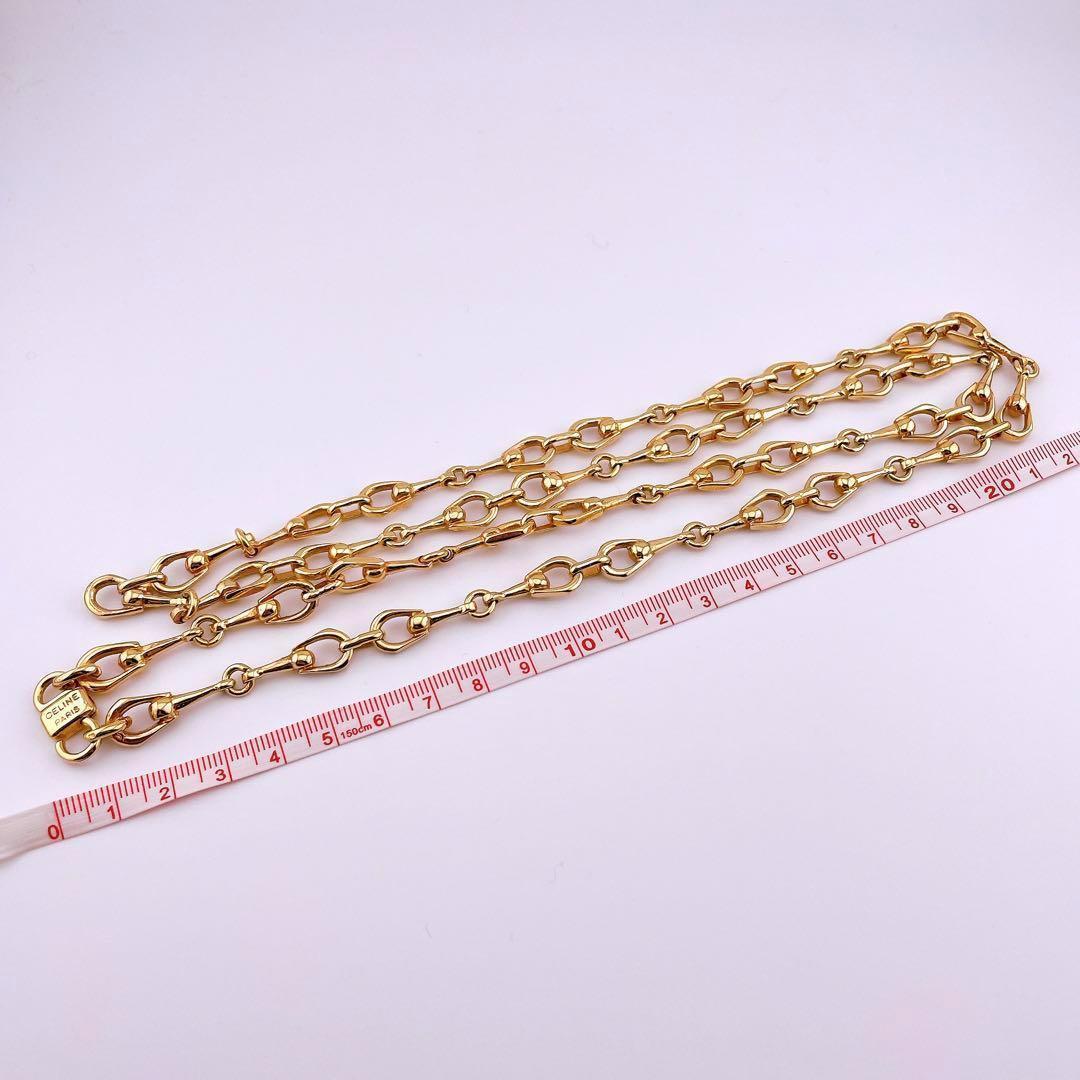 ★セリーヌ★ ロング ネックレス ヴィンテージ トリオンフ チェーン 希少 レア