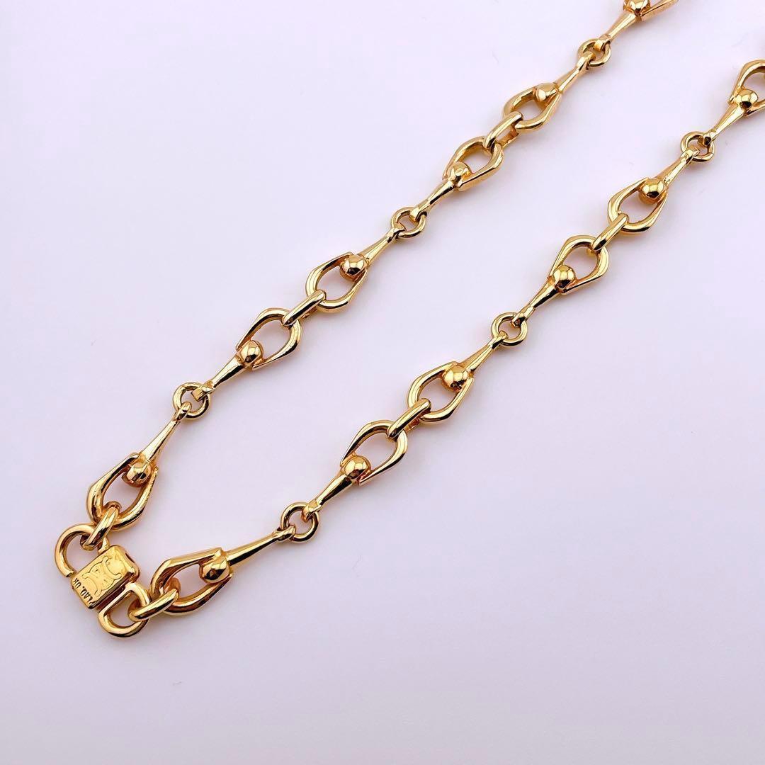 ★セリーヌ★ ロング ネックレス ヴィンテージ トリオンフ チェーン 希少 レア