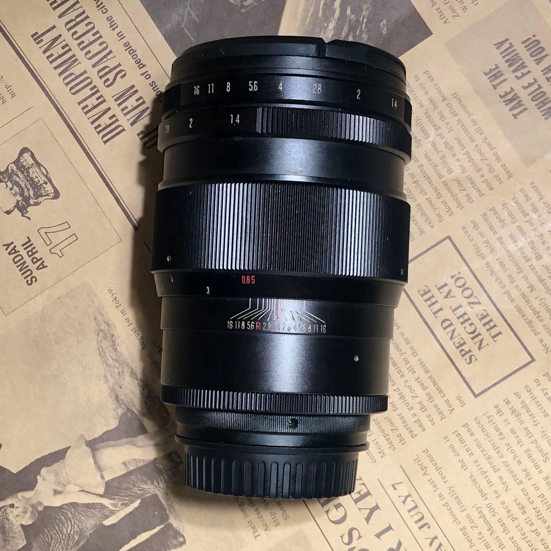 希少？開発未発表？VIVITAR？85mm f1.4 EFマウントアダプター