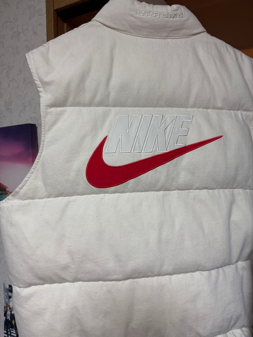 Nike/Supreme ダウンベスト ホワイト