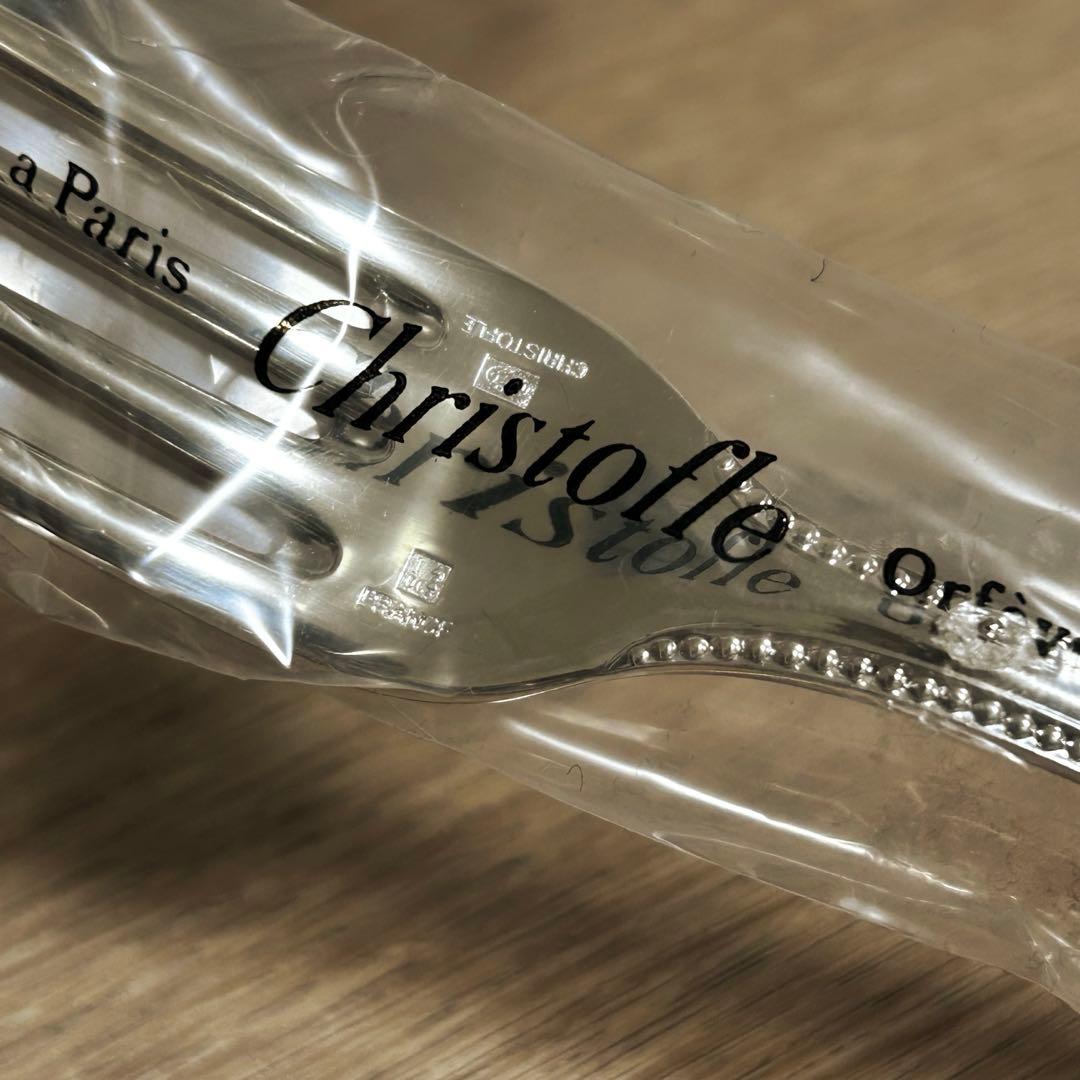 【未開封 】クリストフル　スタンダード　カトラリー　2人用　6本セット　パール