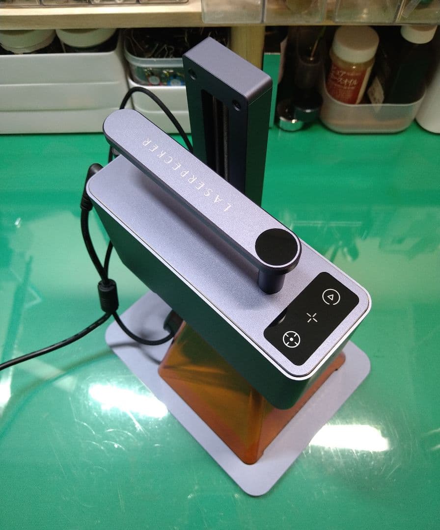 美品 laserpecker2 レーザーペッカー2 小型 レーザー彫刻機 レザー