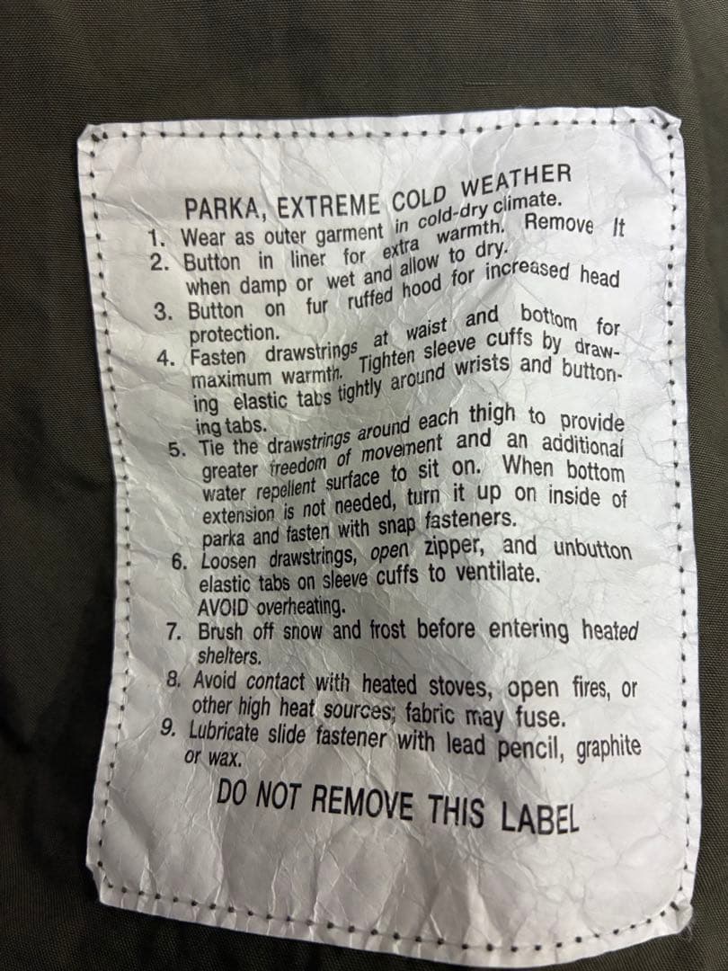 M-65 フィッシュテール フルセットschott L ライナー/フード付き